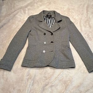 H&M gray light weight peacoat